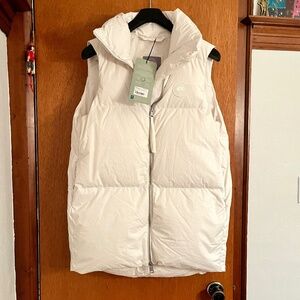 RARE BNWT Canada Goose Garnet Long Vest - Small North Star White